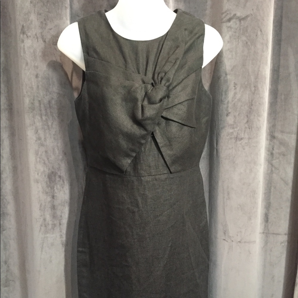 J Crew Black linen dress - 2